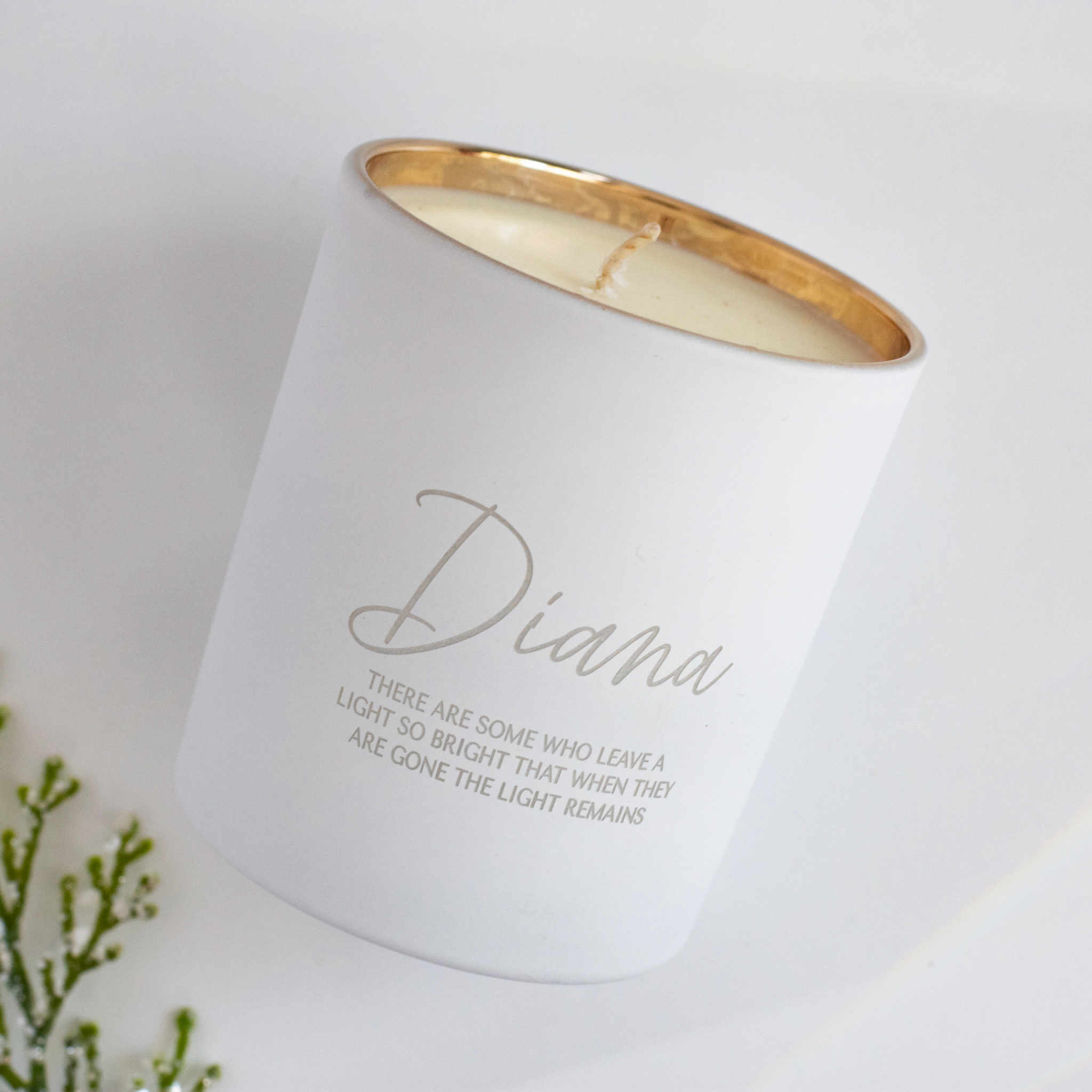 Their Light Remains Custom Memorial Candle image number null